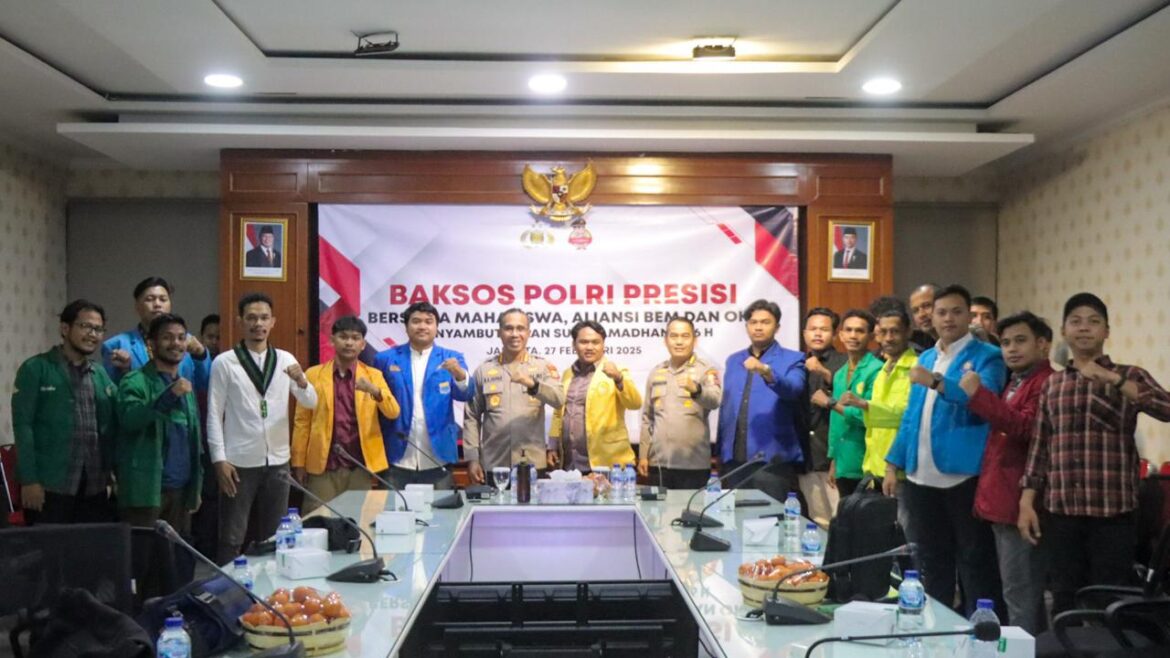 Polri Gelar Bakti Sosial Presisi Bersama Mahasiswa Sambut Ramadan 1446 H