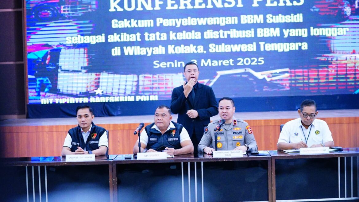 Bareskrim Polri Ungkap Sindikat Penyelewengan BBM Subsidi di Kolaka, Kerugian Negara Capai Rp 105 Miliar