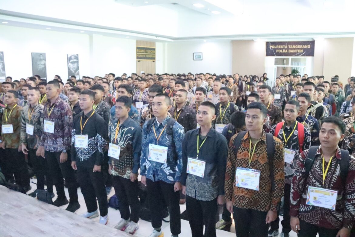 Polresta Tangerang Gelar Penandatanganan Pakta Integritas dan Pengambilan Sumpah Seleksi Penerimaan Akpol dan Bintara Polri T.A. 2025