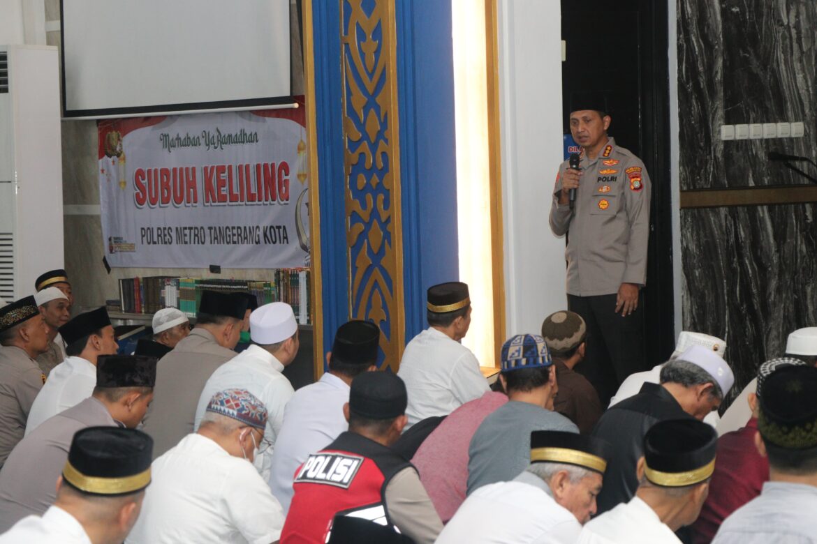 Lewat Subuh Keliling, Kapolres Metro Tangerang Kota Ajak Masyarakat Sinergi Jaga Kondusifitas Kamtibmas