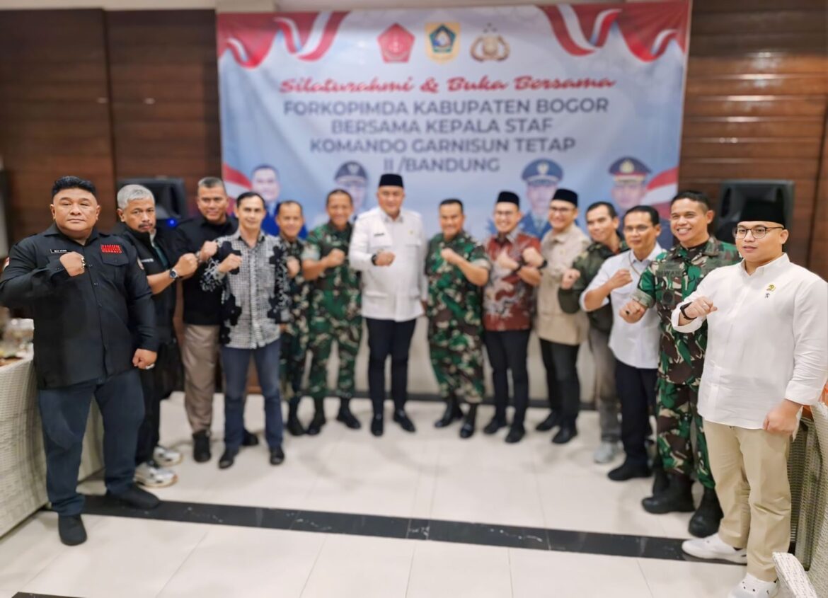 Kas kogartap II/Bdg Marsma TNI Novlamirsyah, S.E., M.Tr (Han) Silahturahmi dengan Forkopimda Kab Bogor