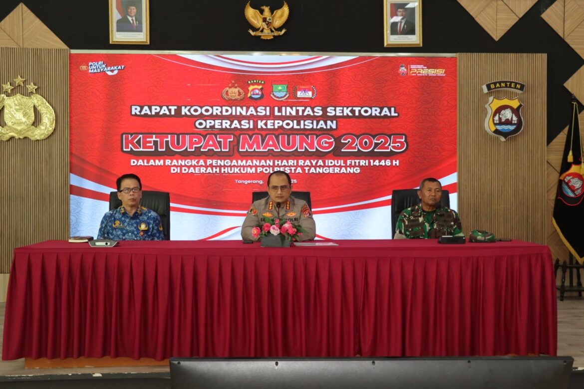 Polresta Tangerang Laksanakan Rakor Lintas Sektoral OPS Ketupat 2025 : Pastikan Mudik Aman Keluarga Nyaman