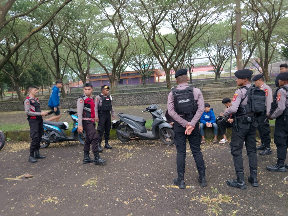 Polres Ciamis Patroli Dialogis Antisipasi Balapan Liar dan Knalpot Brong Saat Ngabuburit di Ciamis