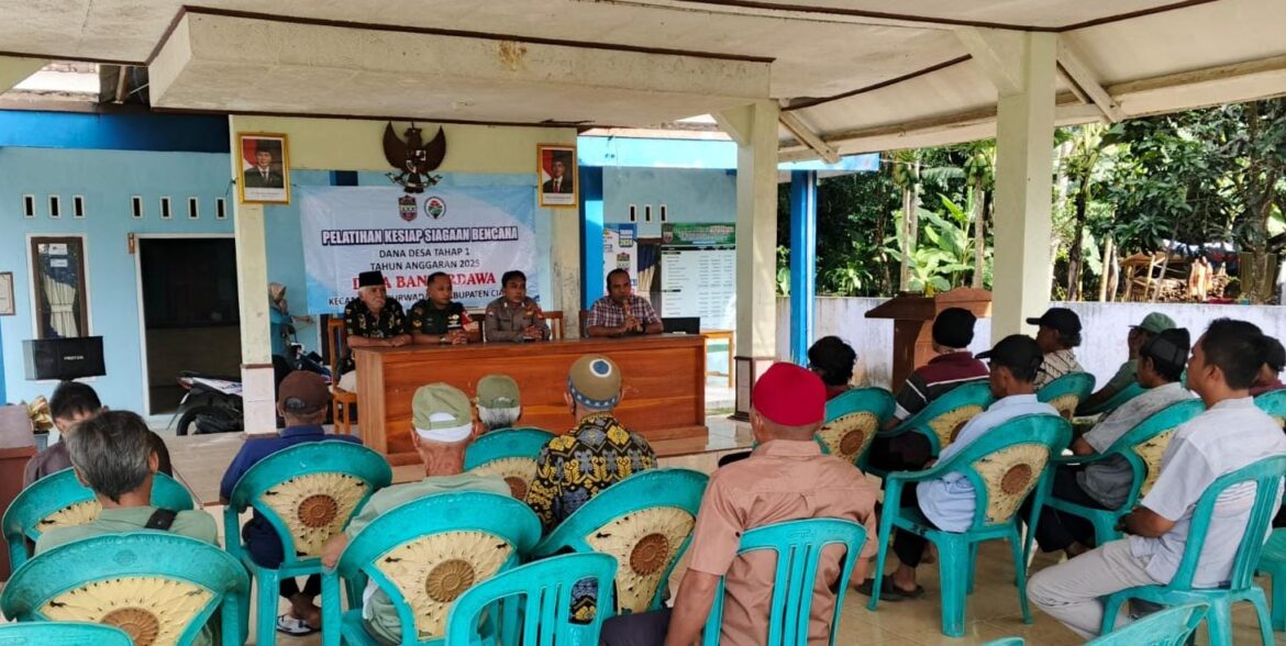 Polsek Lakbok Polres Ciamis Beri Pembinaan Mitigasi Bencana ke Masyarakat Desa Bantardawa