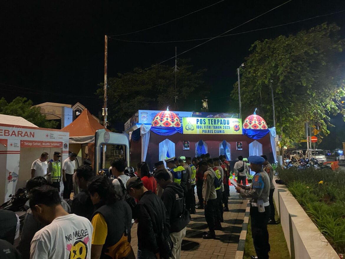Jaga Harkamtibmas, Polres Ciamis Patroli KRYD Malam Sasar Obvit dan Keramaian Warga