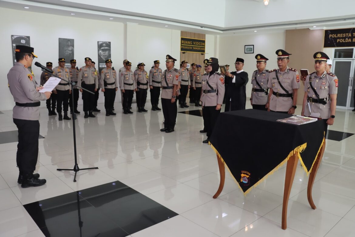 Kapolres Pimpin Sertijab PJU Polresta Tangerang, Ini Daftar PJU Yang Berganti