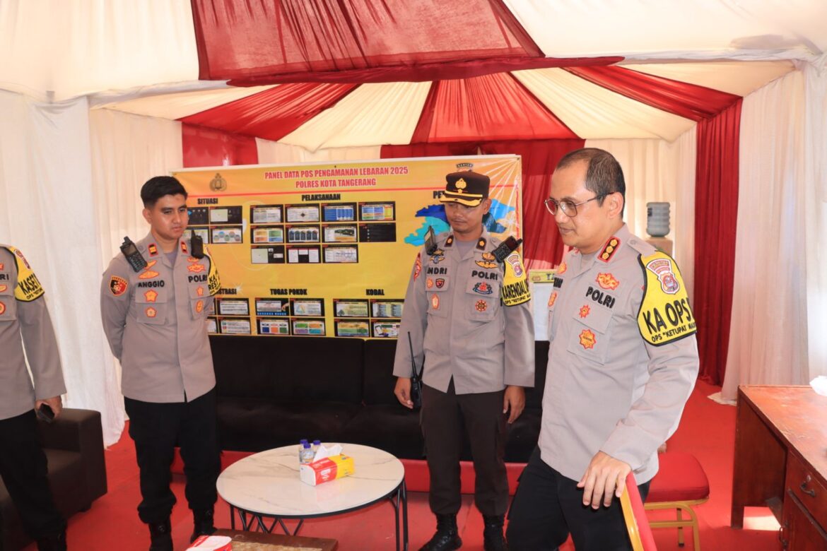 Kapolresta Tangerang Laksanakan Patroli Ramadhan dan Pengecekan Pos Pengamanan Rest Area KM 45