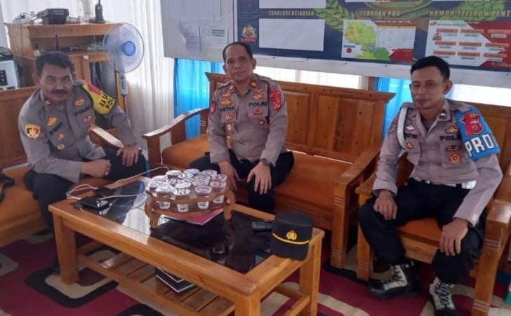 Personel Pos Pam Polres Ciamis Ops Ketupat 2025 Pantau Lalu Lintas Jelang Idul Fitri 1446 H