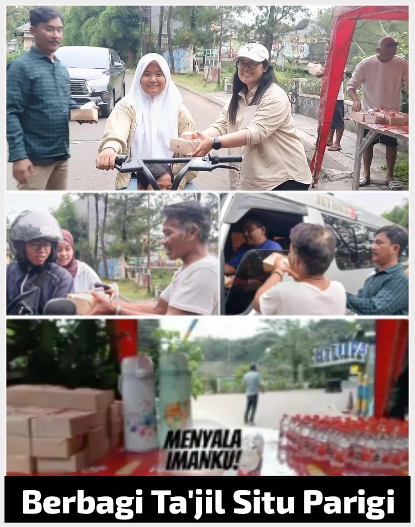 Berkah Ramadhan, Keluarga Besar Arisan Setu Parigi Berbagi Takjil dan Makan Bersama