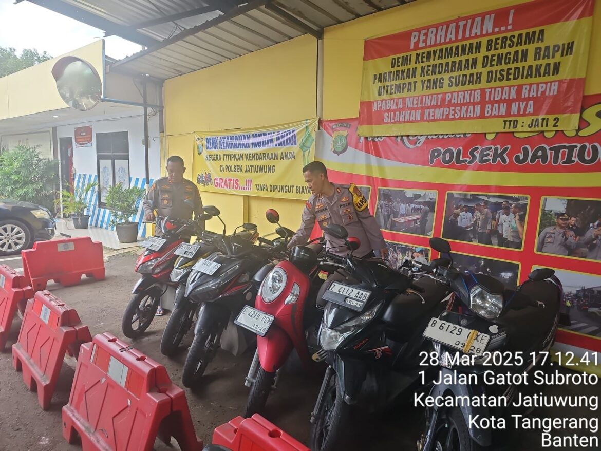 Polres Metro Tangerang Kota Terima Titipan Kendaraan untuk Mudik Lebaran