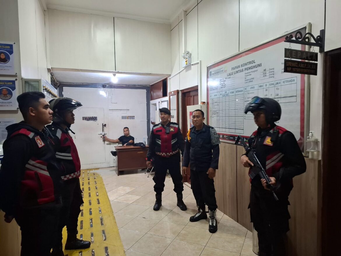 Satgas Preventif Patroli ke Obvit, Lapas Ciamis Jadi Sasaran Potensi Gangguan Kamtibmas