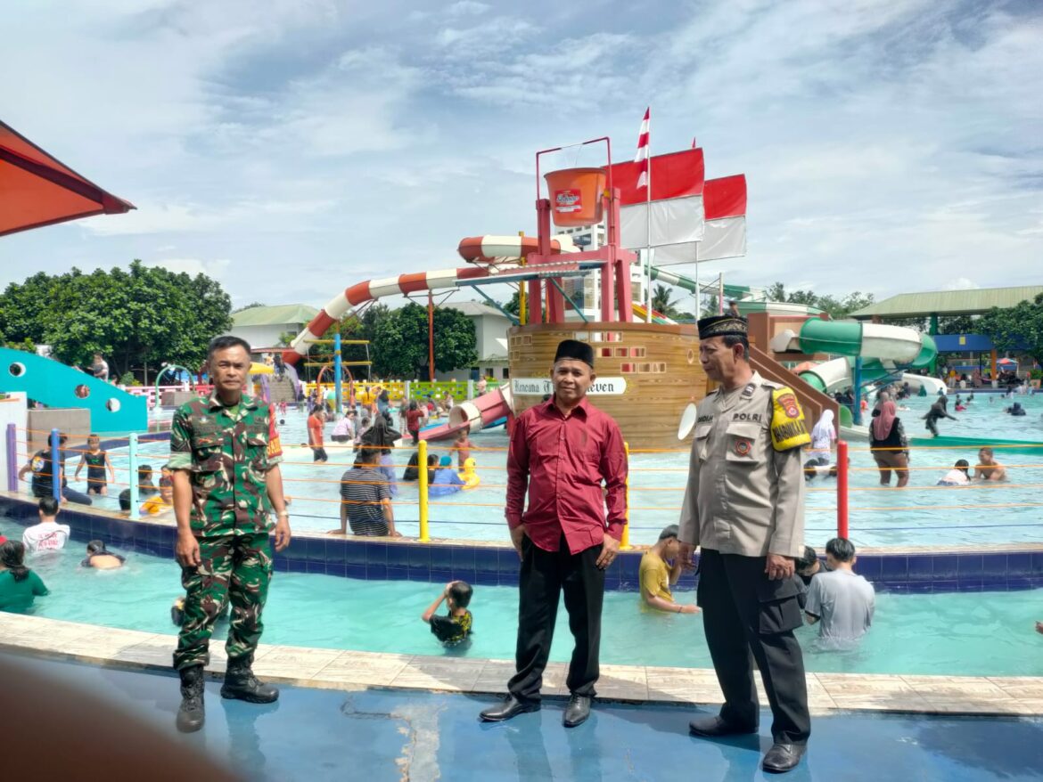 Personil Polsek Balaraja Melaksanakan Patroli di Obyek Wisata Kolam Renang Kencana Tirta Eleven Desa Tobat