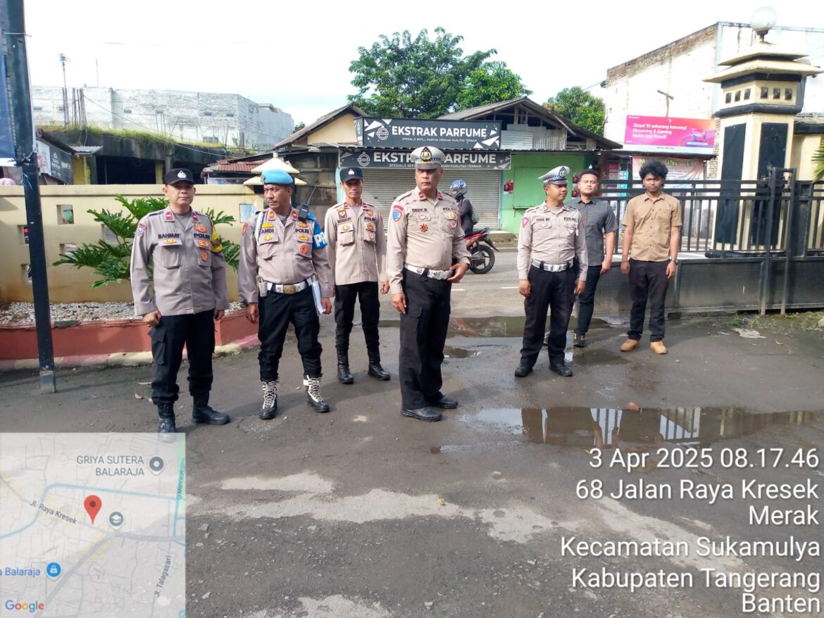 Personil Polsek Balaraja Giat Sispam Mako Antisipasi Guantibmas di Wilayah Mako Polsek Balaraja Polresta Tangerang