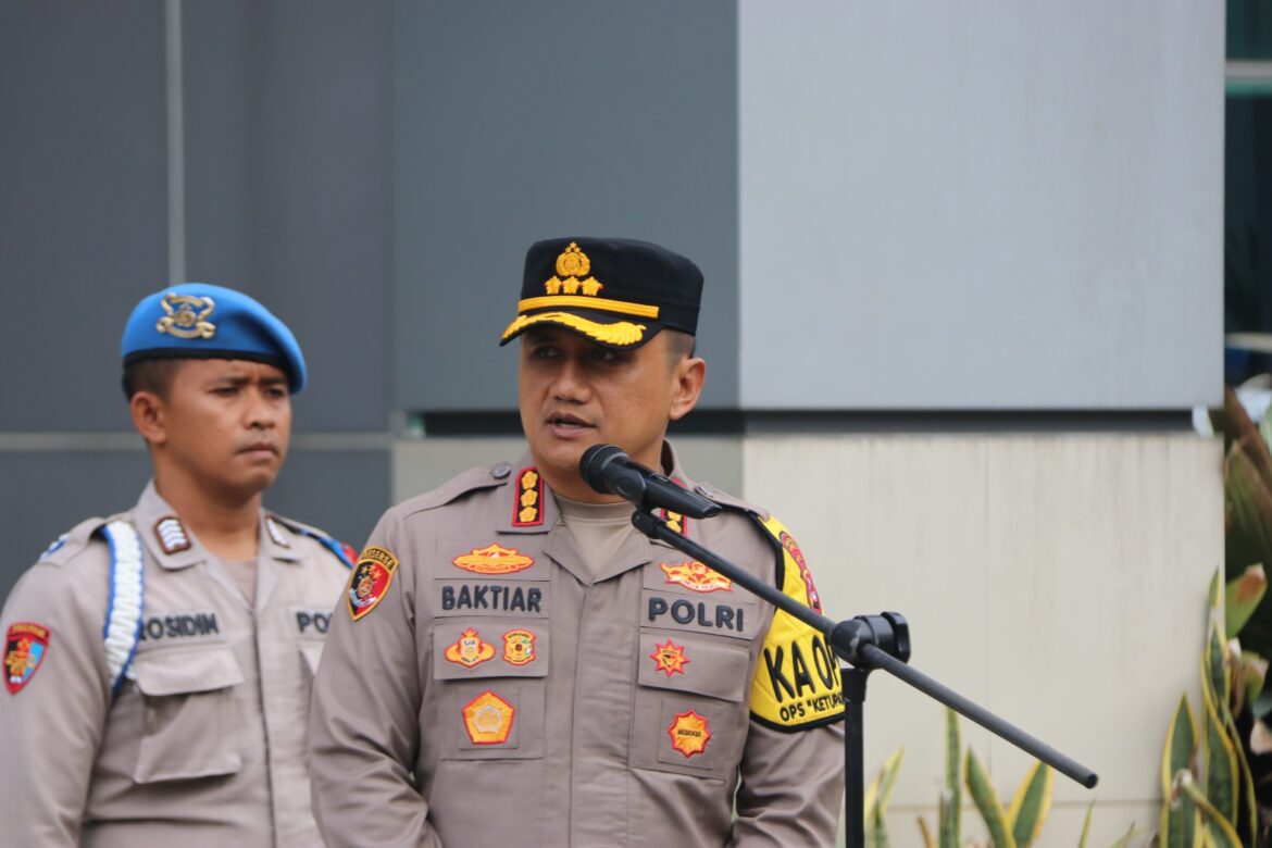 Kapolresta Tangerang Pimpin Apel Pagi, Pastikan Kesiapan Pengamanan Wisata