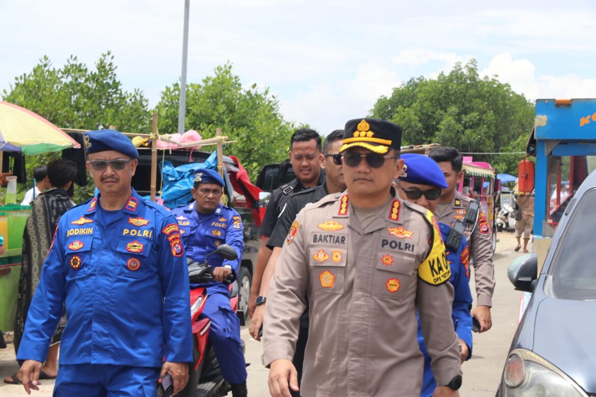 Kapolresta Tangerang Kunjungi Pengamanan Wisata di Pulo Cangkir, Kecamatan Kronjo