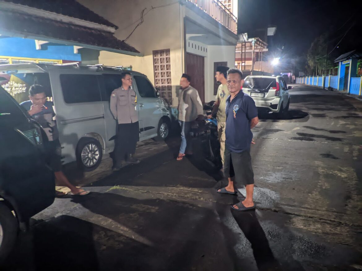 Cipkon Hari Terakhir Libur Sekolah, Polsek Cipaku Polres Ciamis Patroli KRYD di Malam Hari