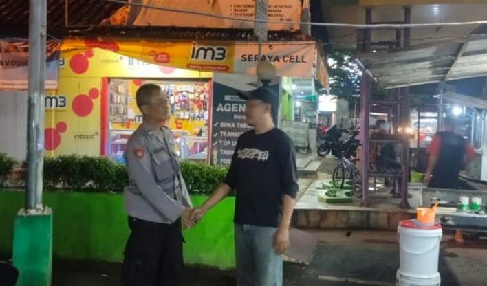 Berikan Rasa Nyaman, Polsek Cimaragas Patroli Biru Antisipasi Gangguan Kamtibmas Saat Malam