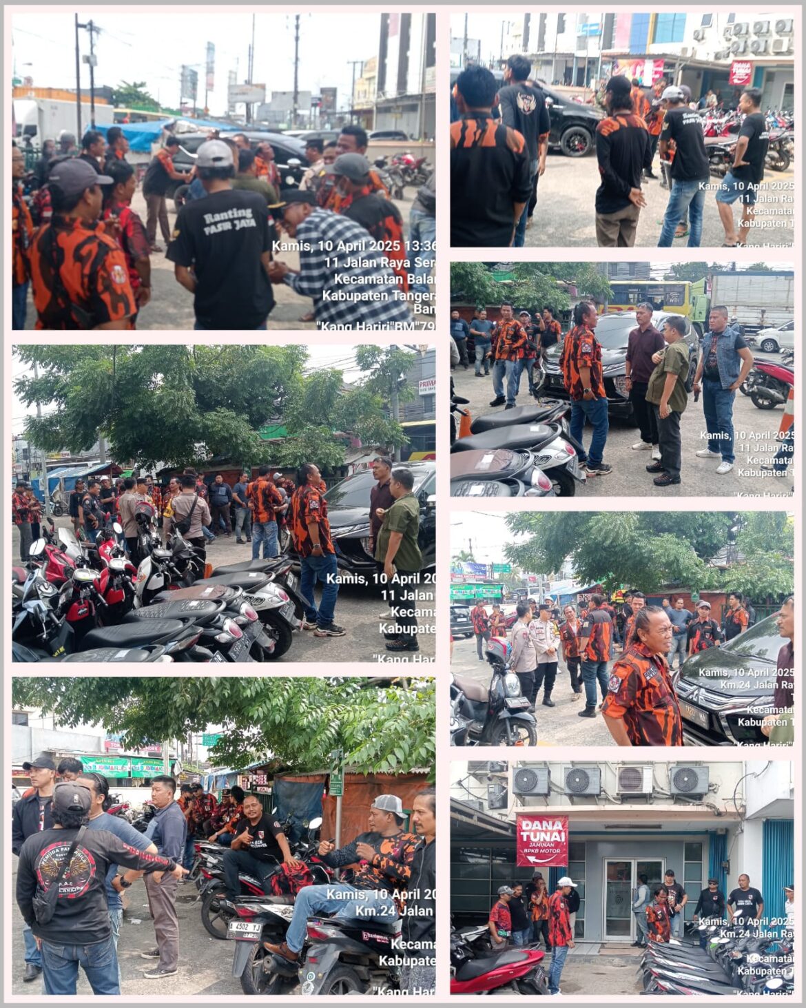Diduga BSTKA Bodong Matel Lakukan Penarikan Paksa, Pemuda Pancasila Menyambangi Kantor FIF Balaraja