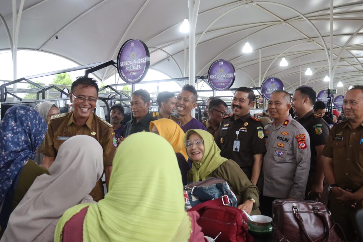 Wakapolres Ciamis Hadiri Peresmian dan Pembukaan Pusat Kuliner Foodcourt Alun-Alun Ciamis