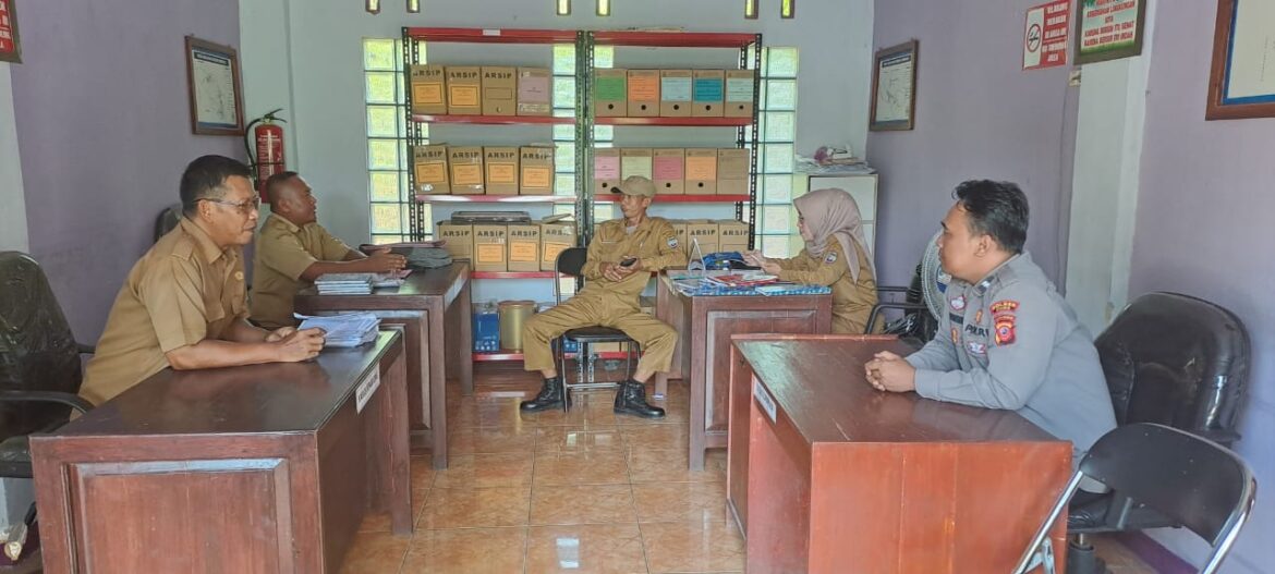 Perkuat Sinergitas, Polsek Cisaga Polres Ciamis Koorkom Kamtibmas ke Tokoh di Wangunjaya
