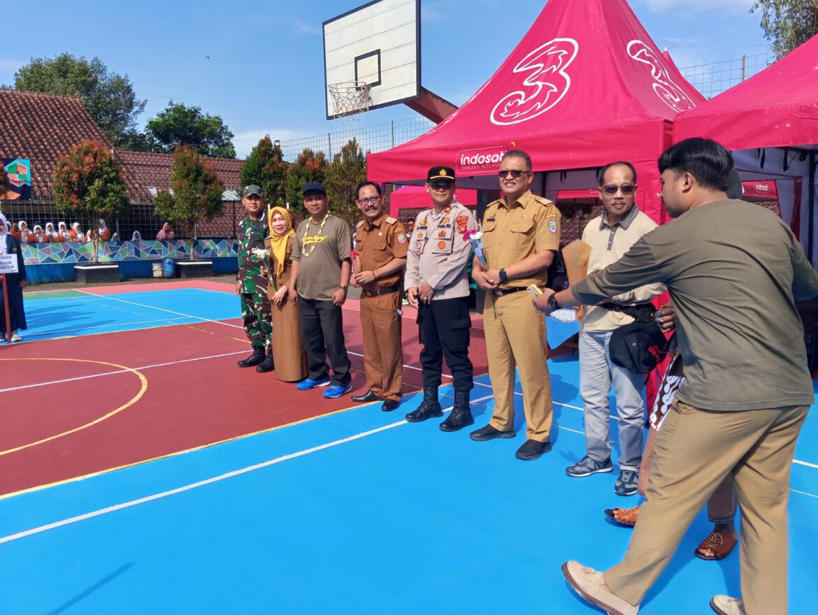 Turnamen Bola Voli Tingkat SD/MI Resmi Dibuka, Meriahkan Milangkala ke-27 SMPN 2 Cihaurbeuti
