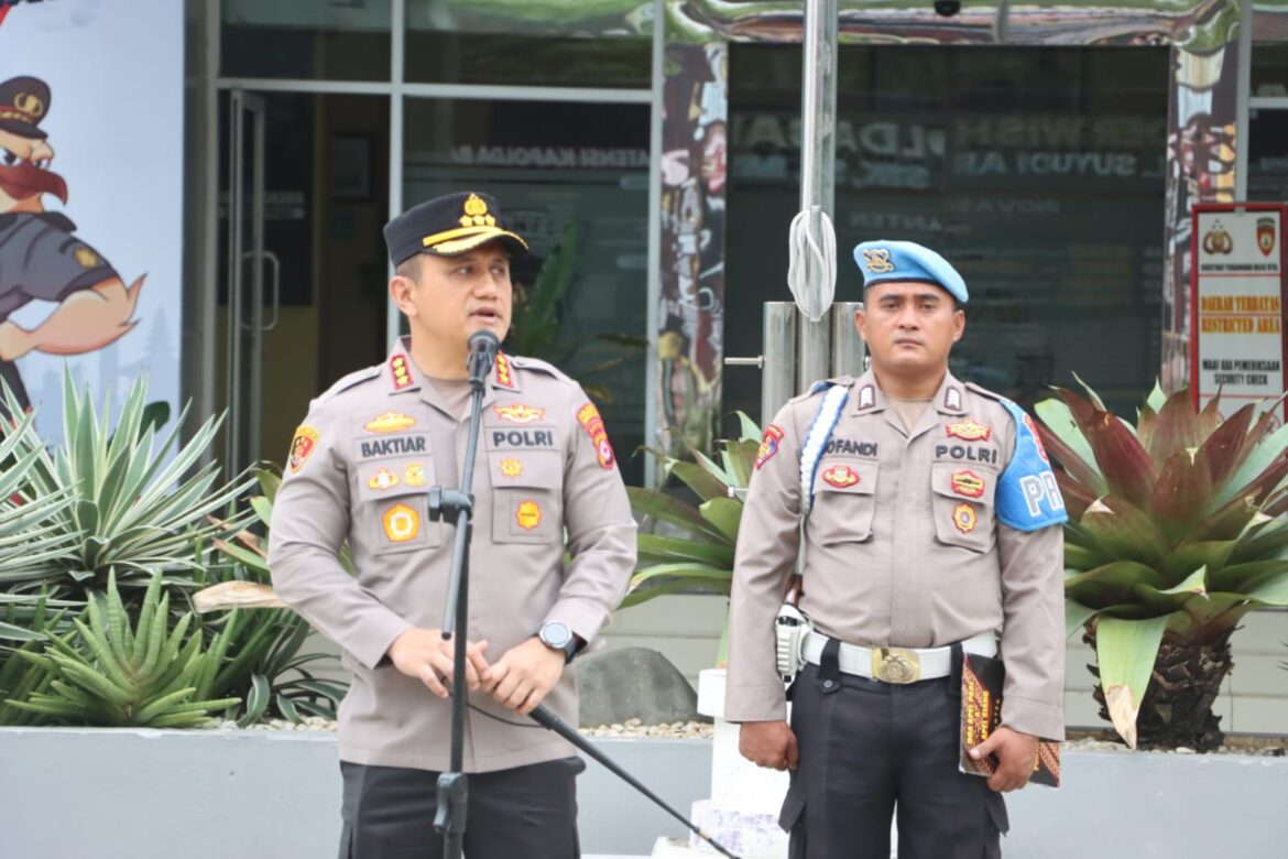 Kapolresta Tangerang Ajak Personel Sukseskan Program Pemerintah dan Commander Wish Kapolda Banten
