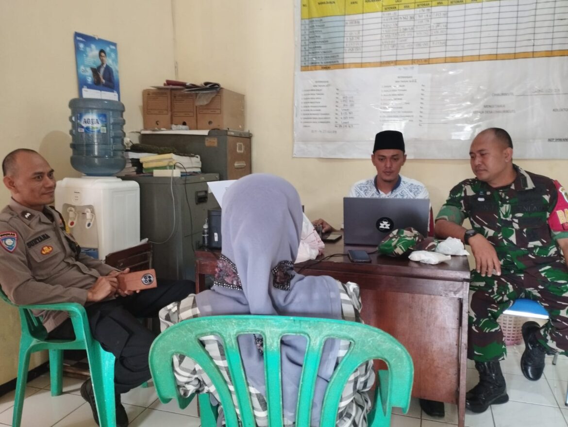 Perkuat Sinergitas, Polsek Cihaurbeuti Koorkom Tiga Pilar Desa Cihaurbeuti Jaga Harkamtibmas