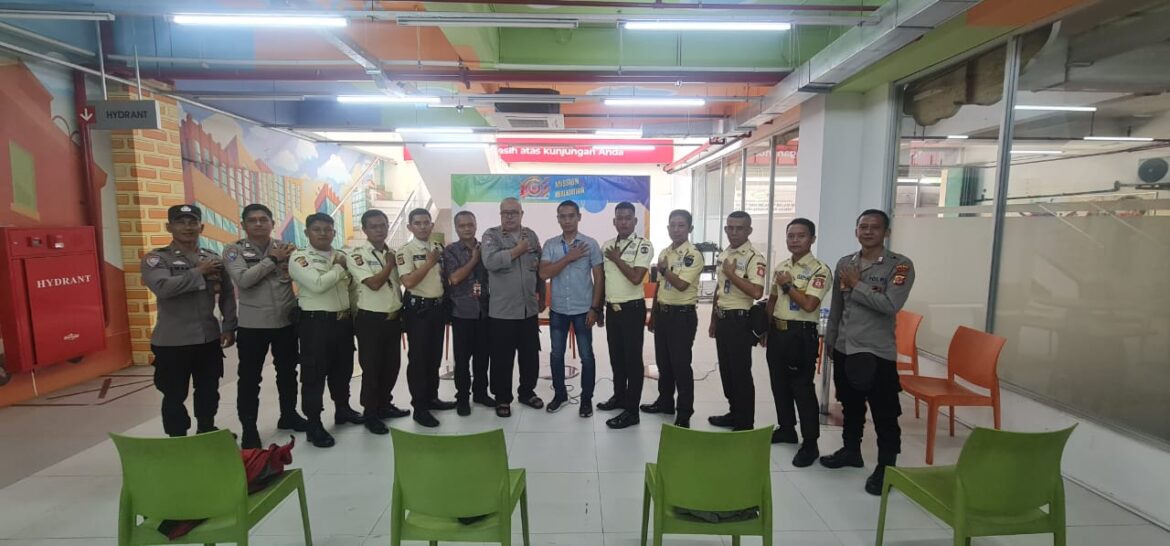 Asistensi, Sat Binmas Polres Ciamis Beri Pembinaan dan Koorkom Kamtibmas ke Satpam di Cikoneng