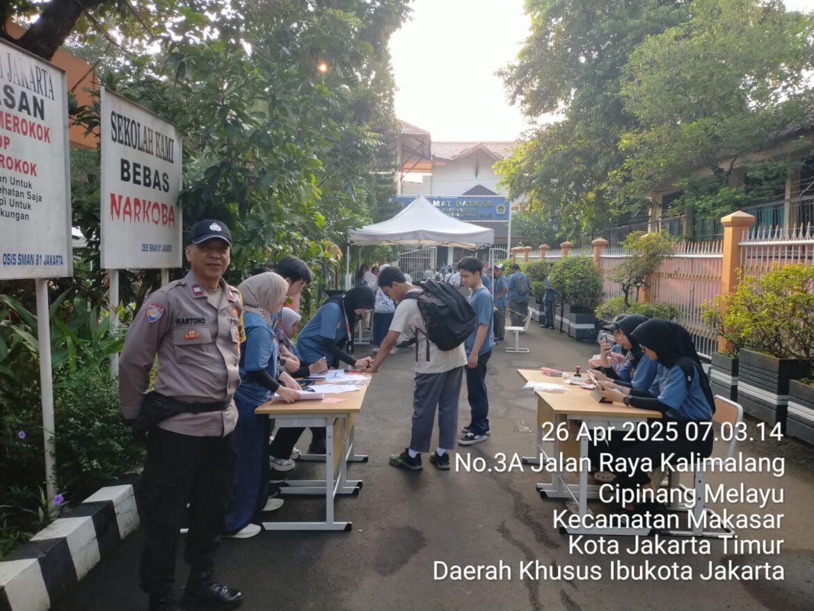 Polisi Amankan Kegiatan EPIC 5.0 di SMAN 81 Cipinang Melayu, Ribuan Pelajar Antusias Ikuti Lomba