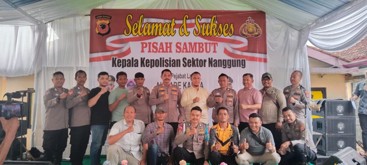 Pisah Sambut Kapolsek Nanggung Dari AKP Ade Kamsa Kepada AKP Ucup Supriatna S.pd