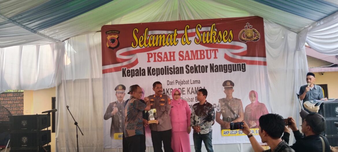 Manager CSR PT Antam UBPE Pongkor Mengapresiasi Kinerja Polsek Nanggung Dalam Acara Pisah Sambut Kapolsek Baru