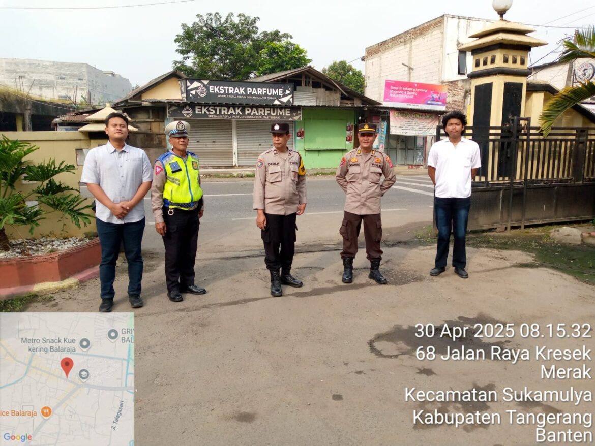 Anggota Polsek Balaraja Giat Sispam Mako Tingkatkan Keamanan & Antisipasi Guantibmas di Mako Polsek Balaraja Polresta Tangerang