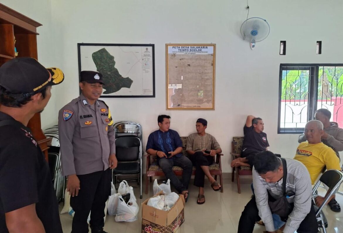 Cipkon Kamtibmas, Polsek Sukadana Polres Ciamis Koorkom Bareng Warga Desa Salakaria