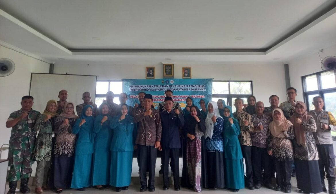Soliditas Polri dan Pemerintah, Polsek Ciamis Hadiri Pelantikan TP Posyandu Kec. Sadananya