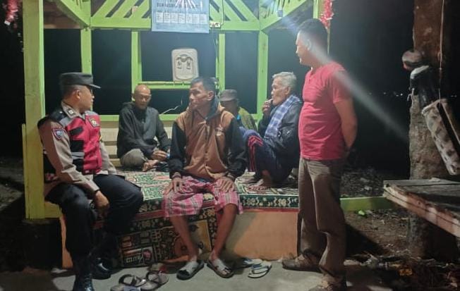 Berikan Rasa Nyaman Warga, Polsek Panumbangan Polres Ciamis Patroli di Malam Hari