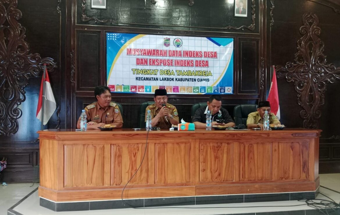 Polsek Lakbok Ikuti Musdes Pembentukan Koperasi Merah Putih di Desa Tambakreja