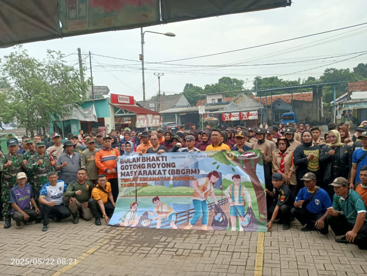 Bulan Bakti Gotong Royong Dimulai, Kecamatan Jonggol Fokuskan Aksi Bersih Serentak
