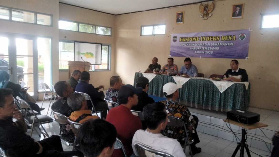 Polsek Panjalu Polres Ciamis Monitoring Ekspose Indeks Desa Tingkat Kecamatan Sukamantri