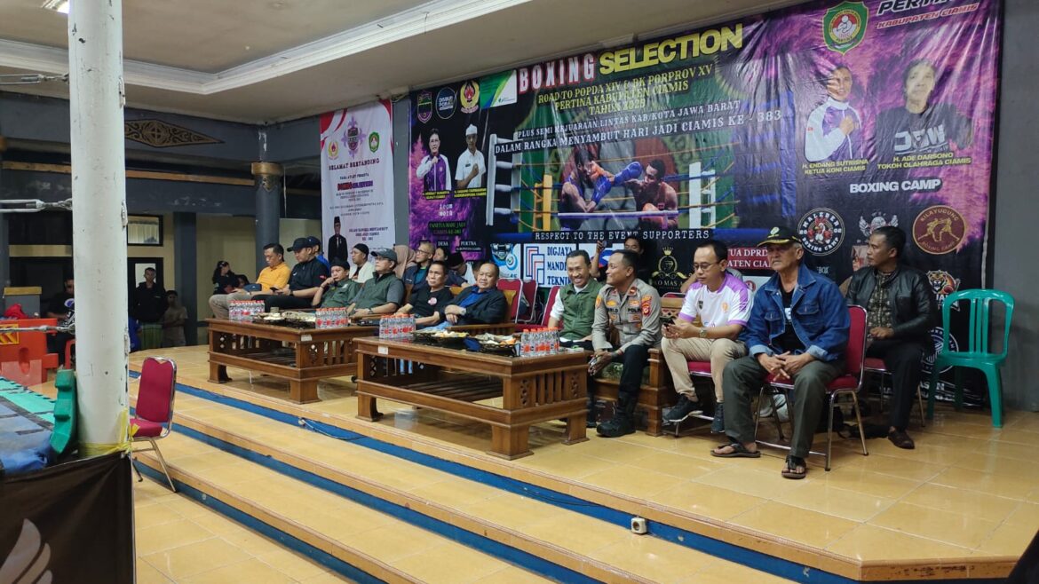 Polres Ciamis Hadiri Pembukaan Seleksi Atlet Tinju Kabupaten Ciamis Hadapi Popda dan BK Porprov