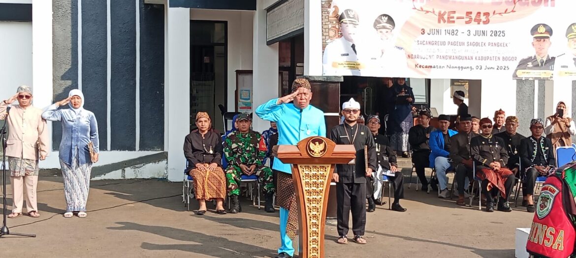 Upacara Peringatan Hari Jadi Bogor Yang Ke 543 “Sacangreud Pageuh Sagolek Pangkek” Ngarojong Pangwangunan Kabupaten Bogor