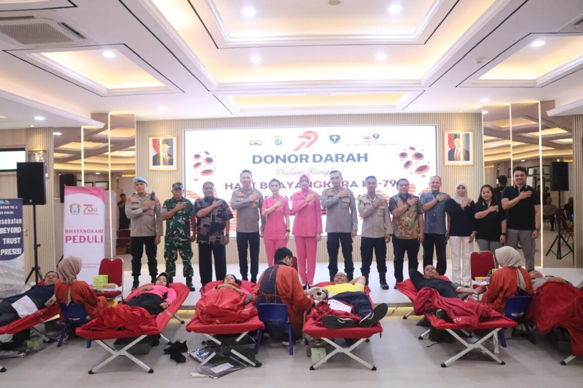 Dalam Rangka HUT Bhayangkara ke-79 Kapolres Tangsel Laksanakan Bakti Sosial dan Bakti Kesehatan serta meresmikan Pagar dan Gerbang Gapura Polsek Serpong