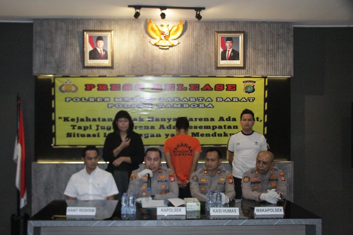 Polsek Tambora Tangkap Pelaku Curanmor, Ternyata Buronan Kasus Pembunuhan