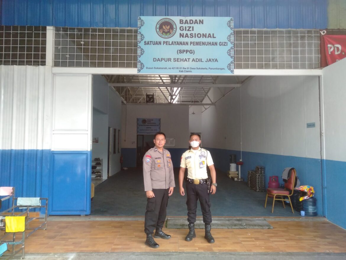 Perkuat Sinergitas, Polsek Panumbangan Binpanswakarsa Datangi Satpam SPPG Panumbangan