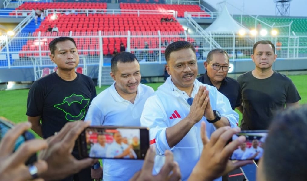 Kakorlantas Cek Kesiapan Launching Bhayangkara Presisi Lampung FC dan Stadion Sumpah Pemuda