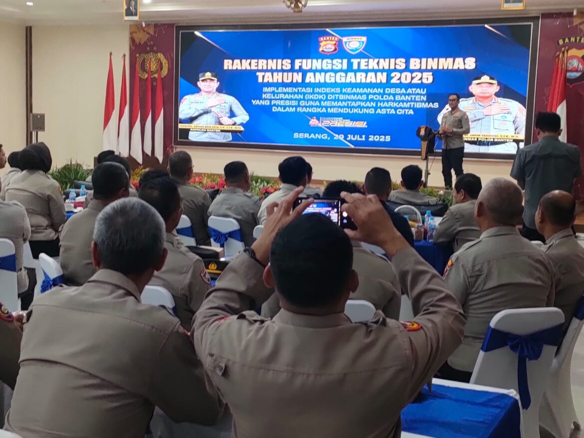 Kapolda Banten Buka Rakernis Fungsi Binmas TA 2025: Perkuat IKDK Demi Harkamtibmas Presisi dan Asta Cita