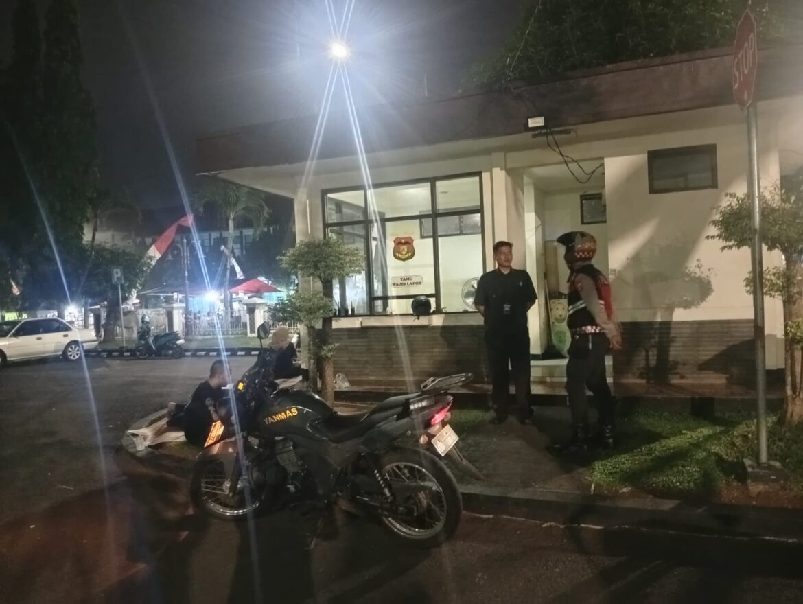 Jaga Harkamtibmas, Patroli Roda 2 Sat Samapta Polres Ciamis Keliling Perkotaan Kabupaten Ciamis