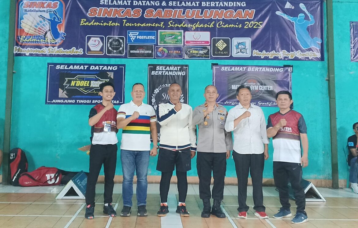 Waka Polres Ciamis Buka Open Turnamen Badminton, Wujudkan Semangat Kemerdekaan di Sindangkasih