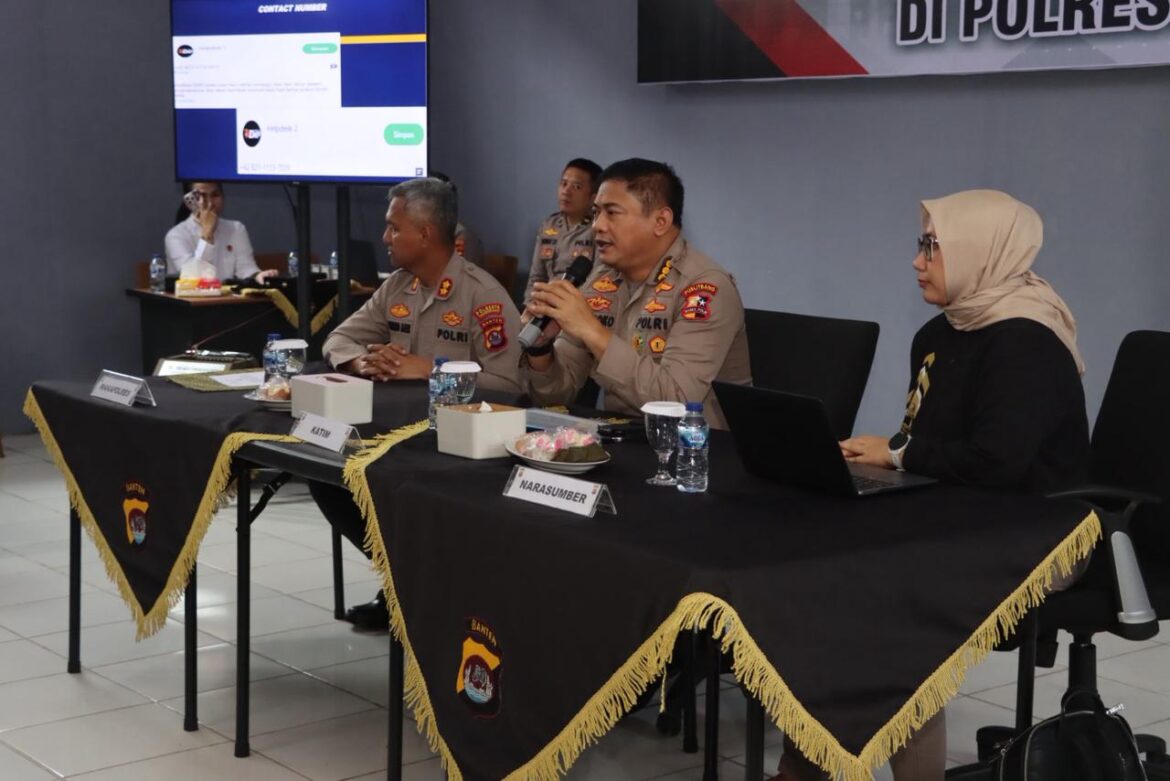 Polresta Tangerang Terima Kunjungan Tim Penelitian Bidgasbin Bahas Strategi Pemberdayaan SDM untuk E-MP