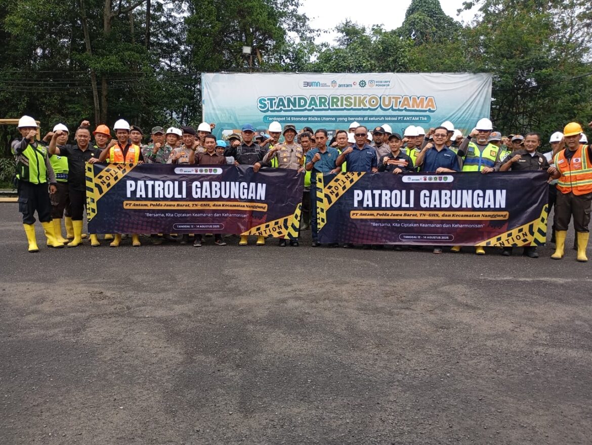 Operasi Gabungan PT Antam Tbk UBPE Pongkor Bersama Aparat Penegak Hukum (APH) Terkait Tambang Ilegal Di Iup Antam dan Wilayah HTNGS