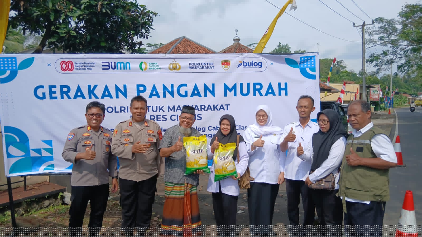 Rayakan HUT RI ke-80, Polres Ciamis Gelar Gerakan Pangan Murah